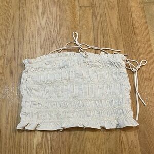 crème tube top with straps from calliope no rips or stains